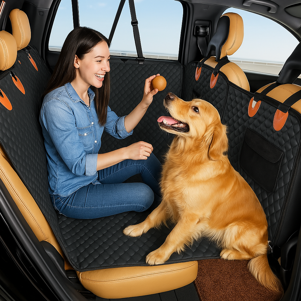 RideGuard – Premium Honden Autostoelhoes met Harde Bodem voor Maximale Bescherming en Comfort