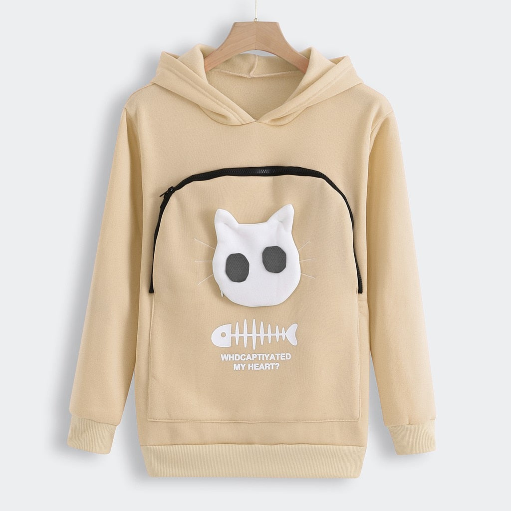 SnuggleHoody – Comfortabele Knuffel Buidel Trui voor Huisdieren en Baasjes