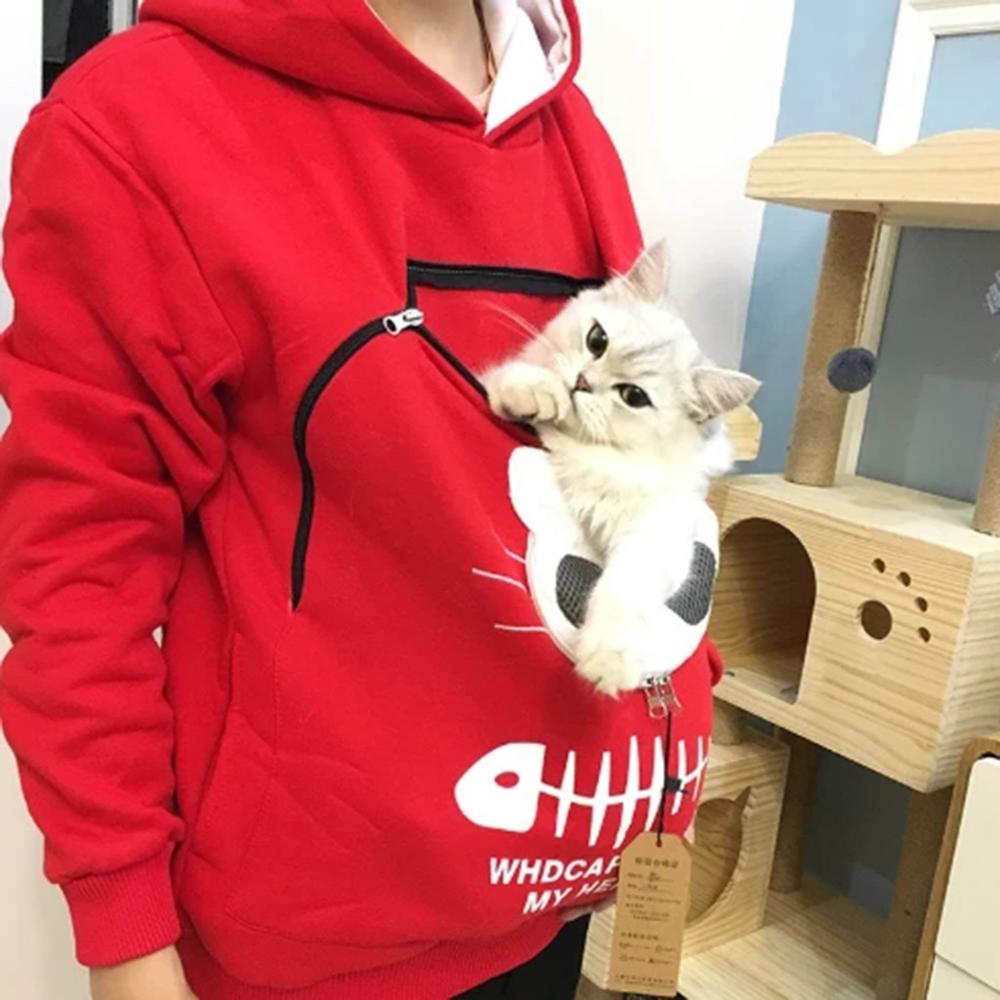 SnuggleHoody – Comfortabele Knuffel Buidel Trui voor Huisdieren en Baasjes