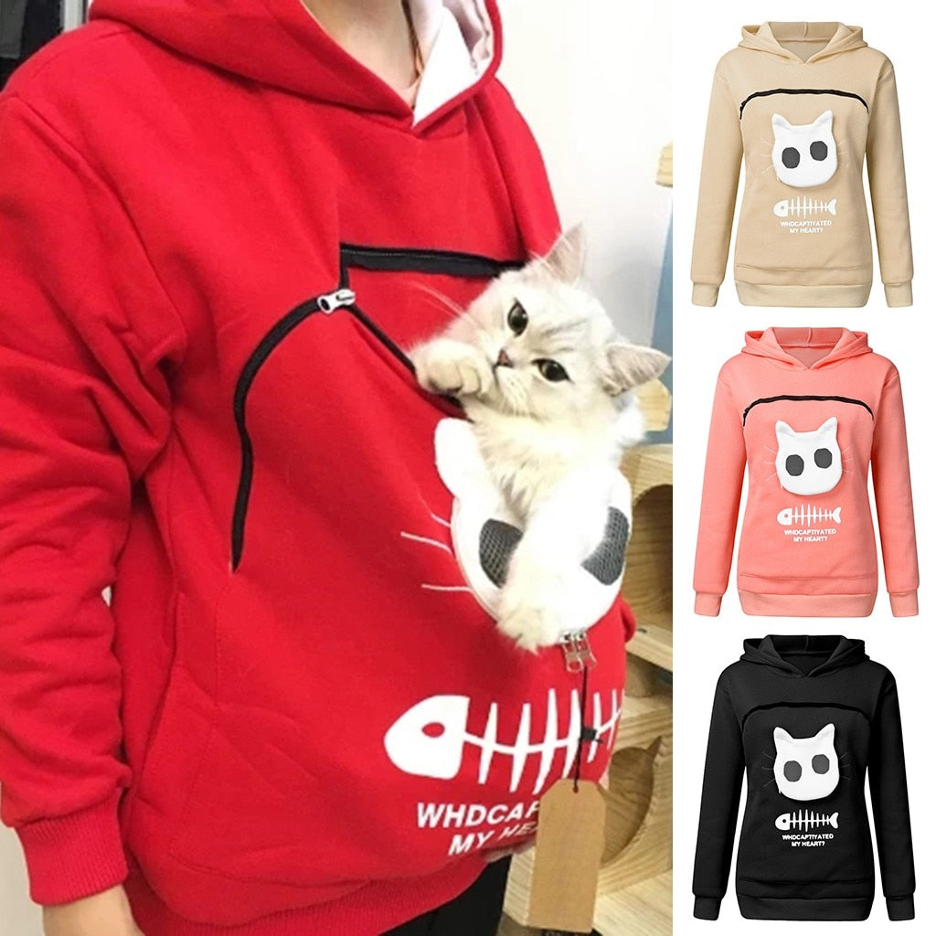 SnuggleHoody – Comfortabele Knuffel Buidel Trui voor Huisdieren en Baasjes