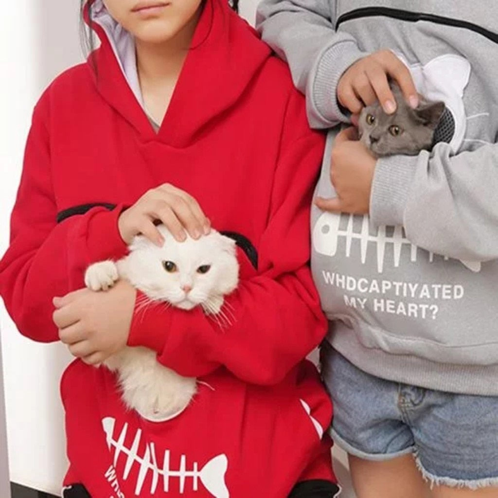 SnuggleHoody – Comfortabele Knuffel Buidel Trui voor Huisdieren en Baasjes