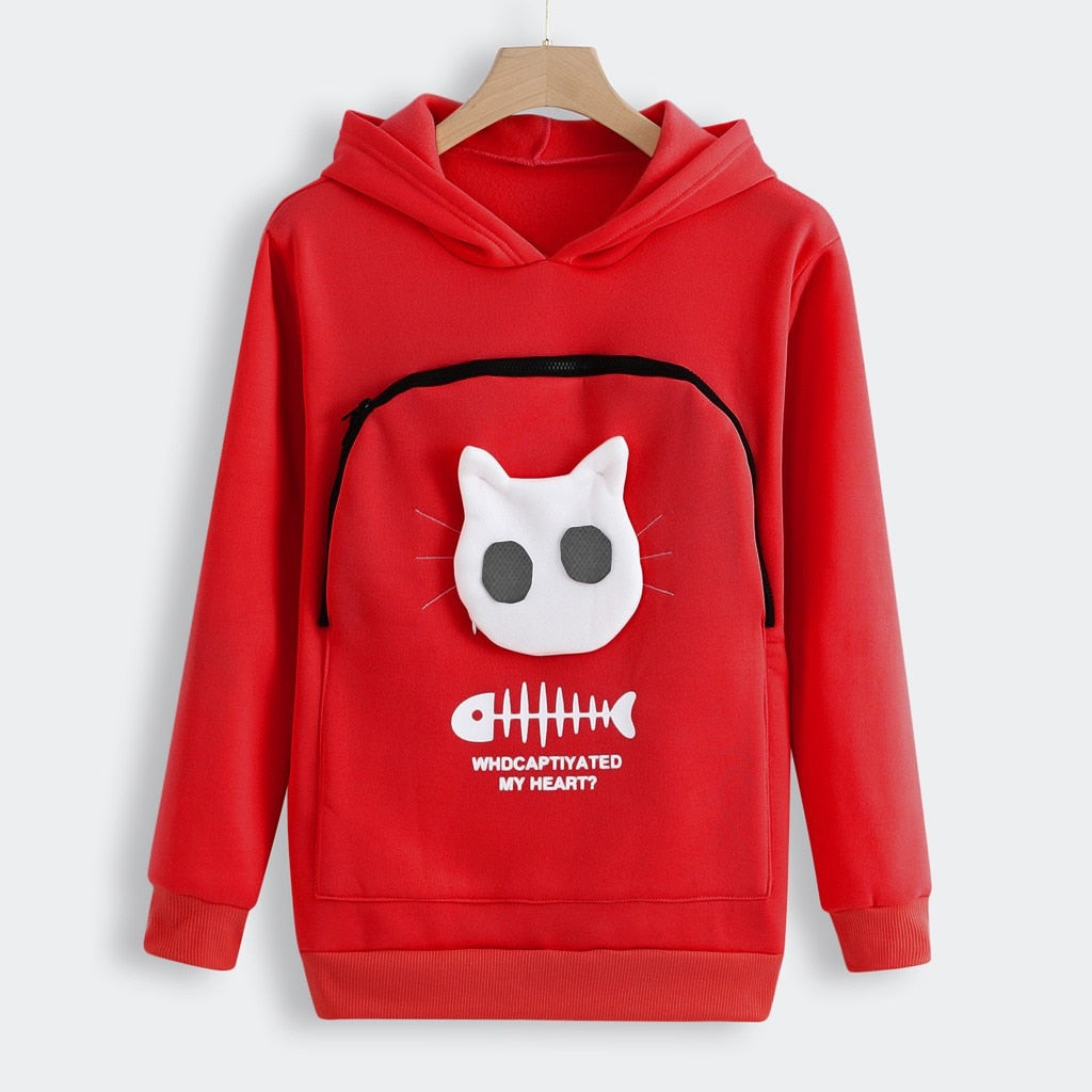 SnuggleHoody – Comfortabele Knuffel Buidel Trui voor Huisdieren en Baasjes