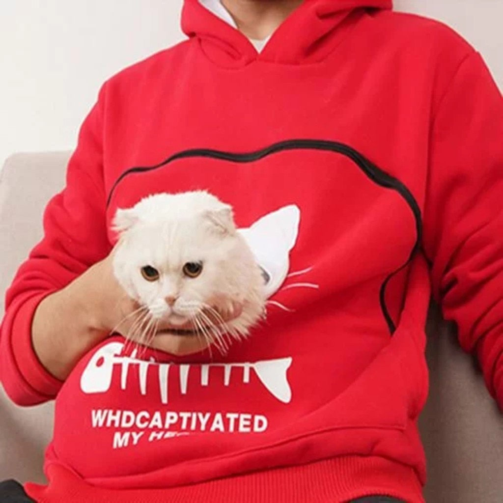 SnuggleHoody – Comfortabele Knuffel Buidel Trui voor Huisdieren en Baasjes