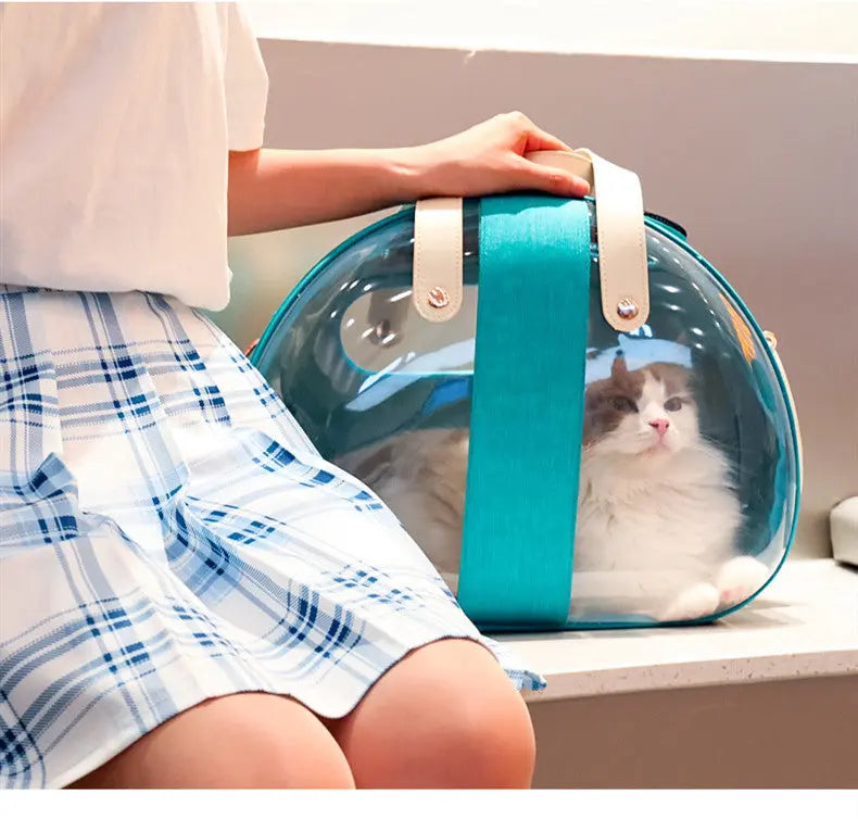 PawVoyage – Transparante Kattenrugzak met Ventilatie