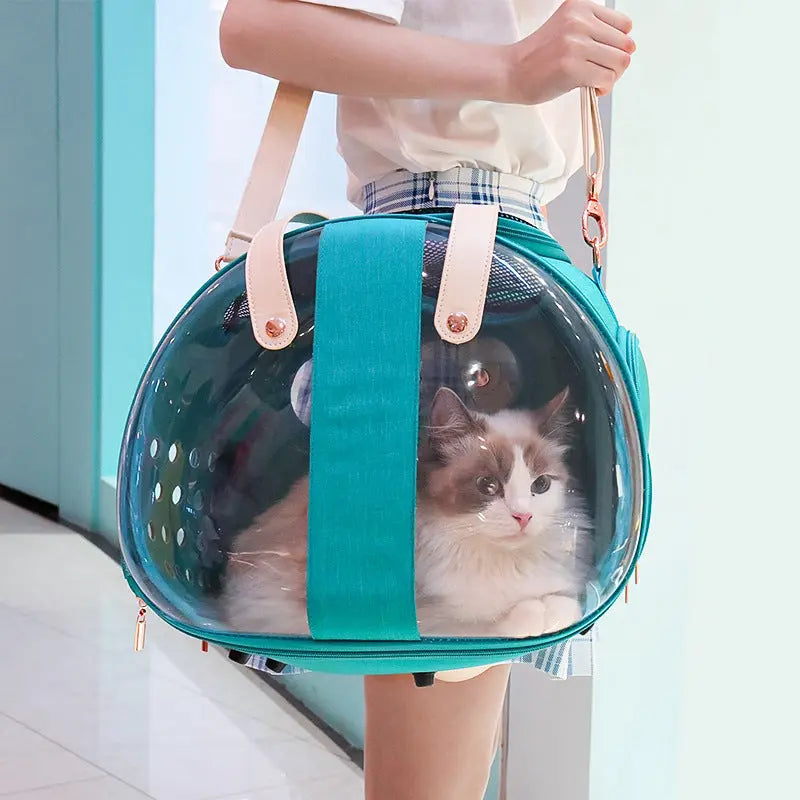 PawVoyage – Transparante Kattenrugzak met Ventilatie